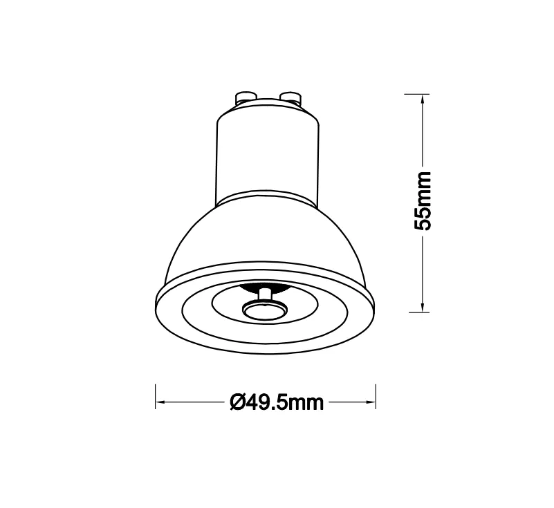 AZZARDO LAMPA LED 7W GU10 4000K EARTHY
