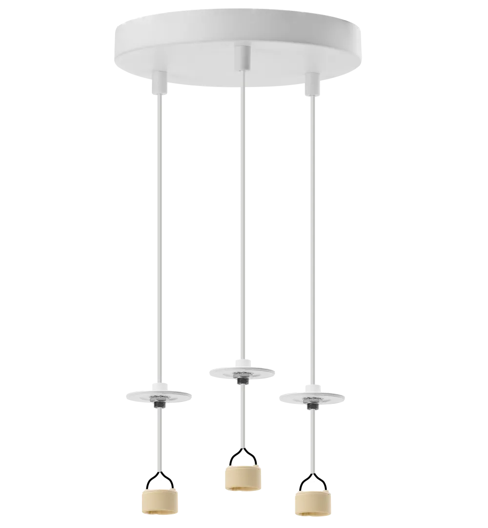 LUCAS BASE 3R PENDANT GU10 WH