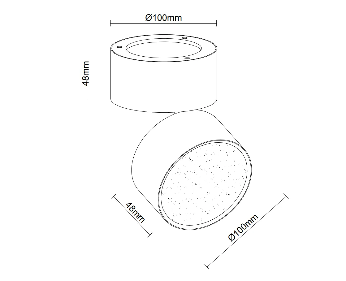 MONA 15W CCT SWITCH BK