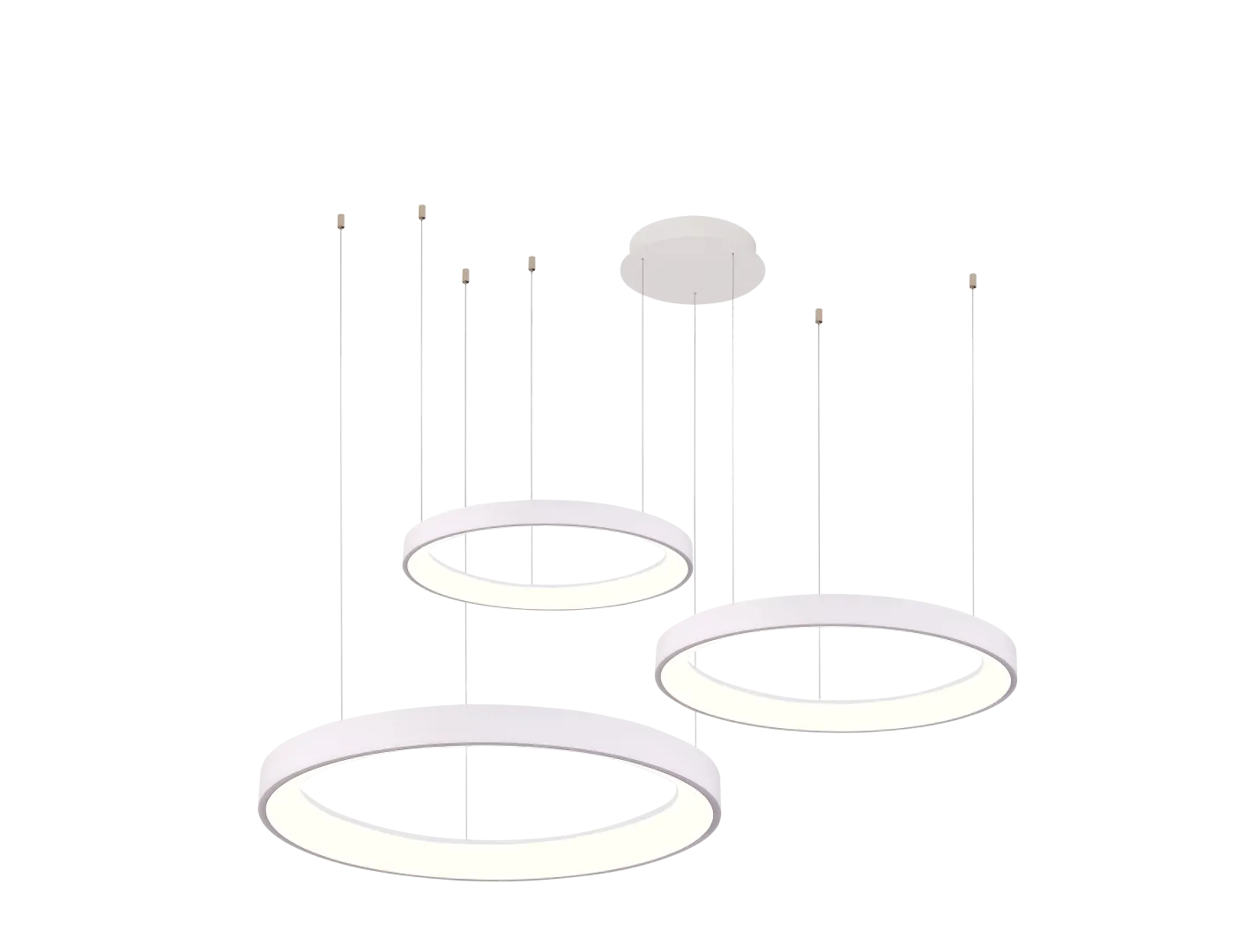 AGNES PENDANT 38+58+78 DIMM CCT SWITCH WH