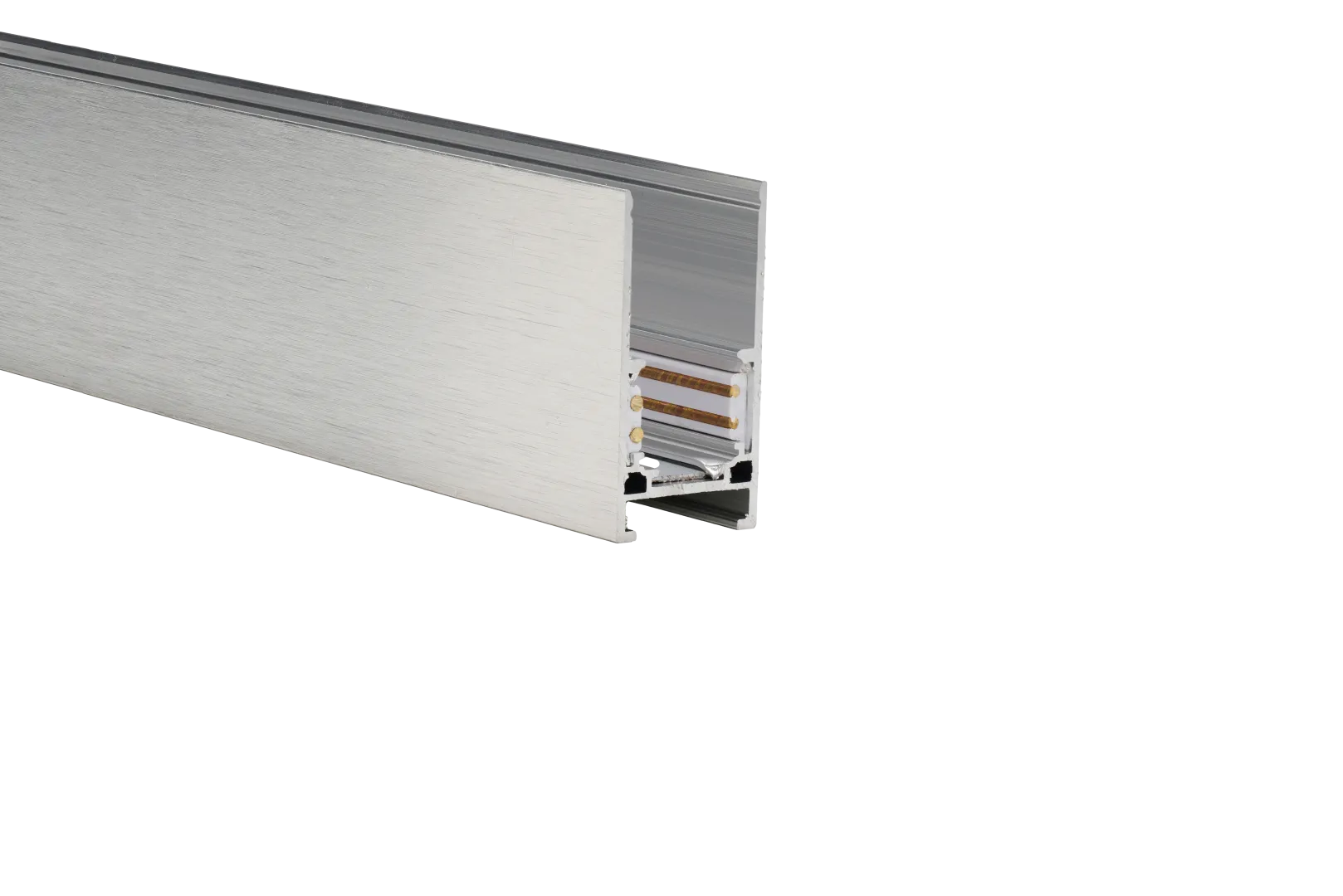 ALFA TRACK MAGNETIC52 1m + 2x END CAP ANODISED SILVER